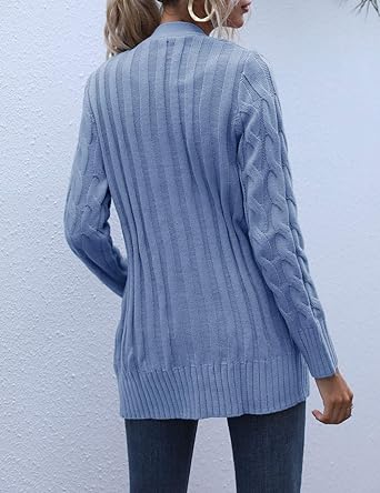 WW | Zeitloser und Kuscheliger Pullover mit Offener Knopfleiste