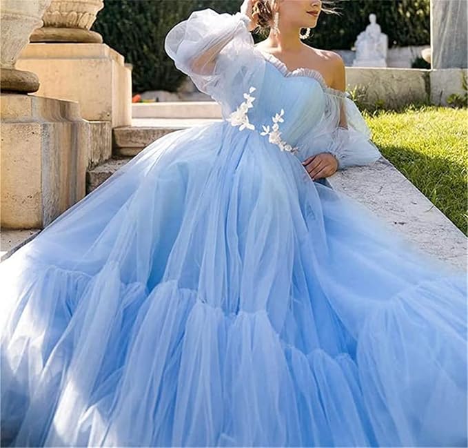 WW | Elegantes Formelles Einfarbiges Patchwork Off-Shoulder Abendkleid Kleider - 3 Farben