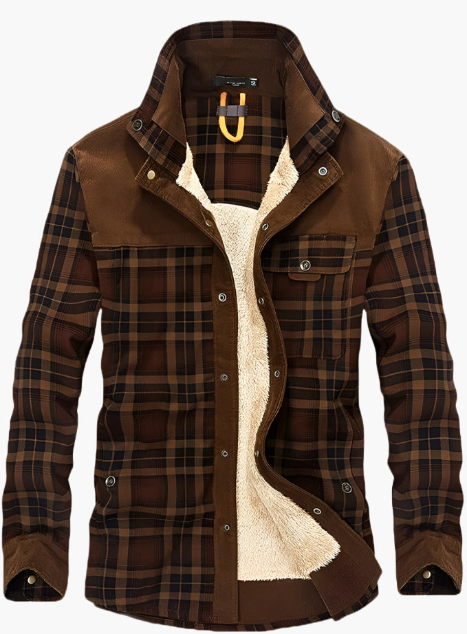WW | Outdoor Flannel Lumberjack-Style Jacket with Fleece - Casual and Work Jacket