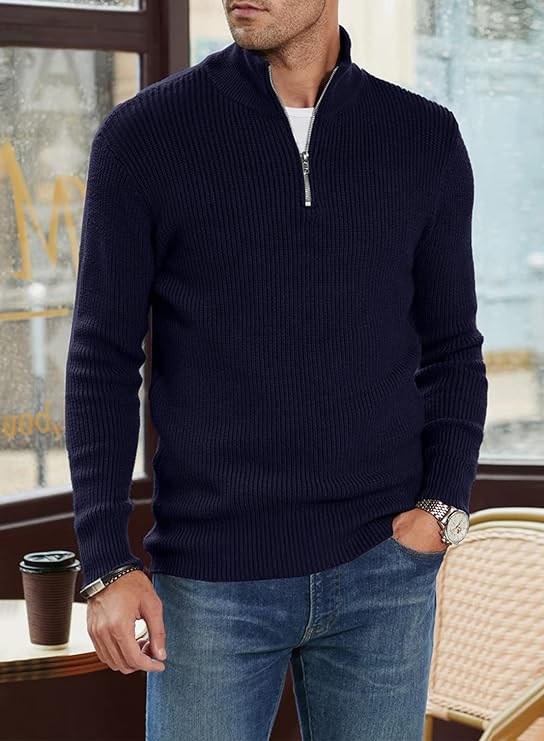 WW | Stylish Zipper Sweater for Men (Italian Design)