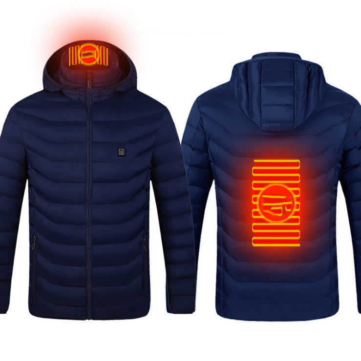 WW | Elegant USB Heated Jacket for Men, Thermal Winter