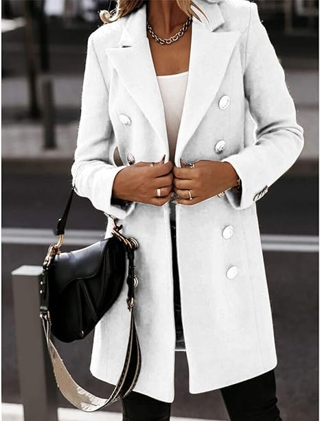 WW | Solide Farbe Mantel Jacke