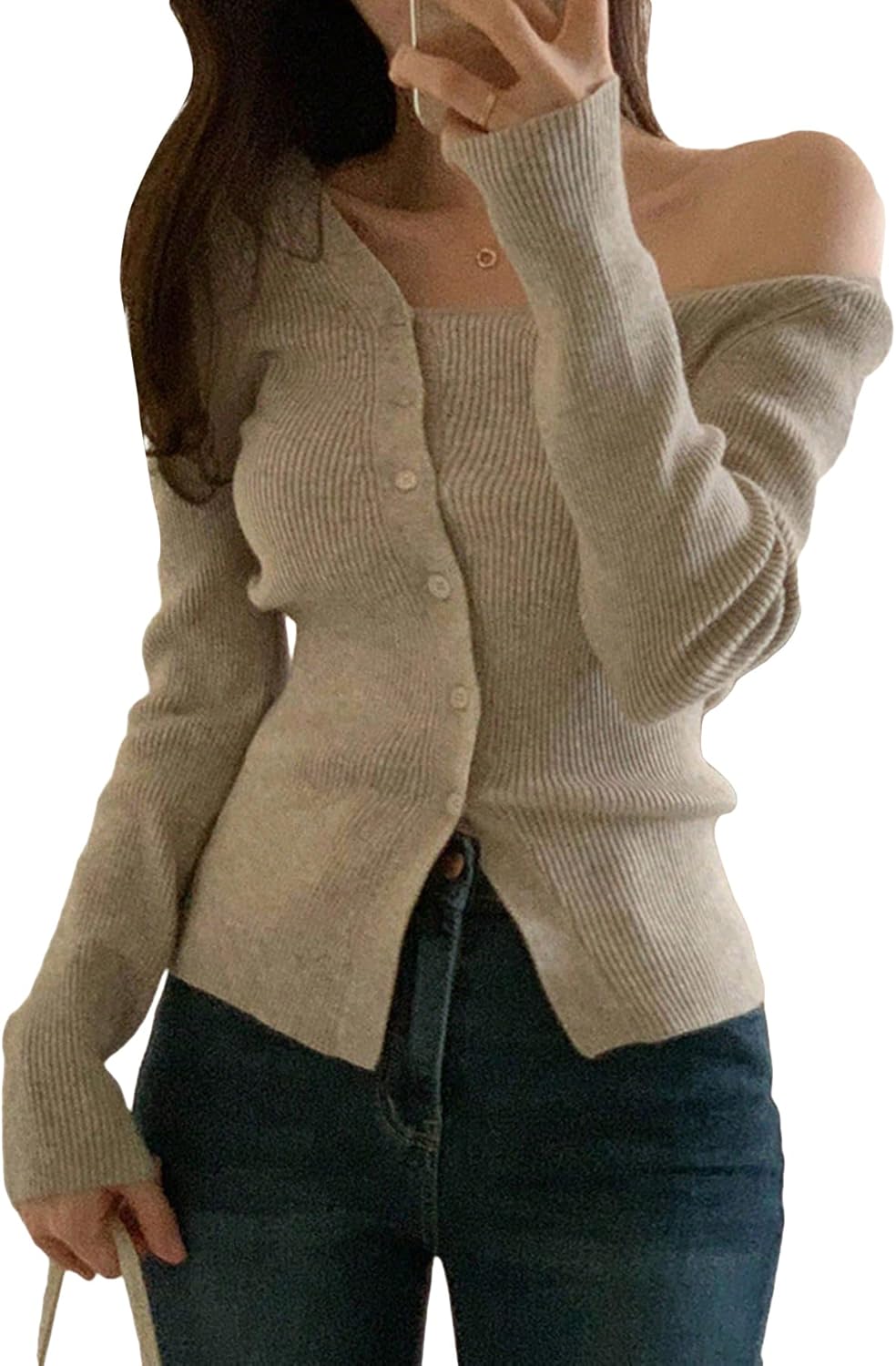 WW | Asymmetrische Jacke mit Knöpfen