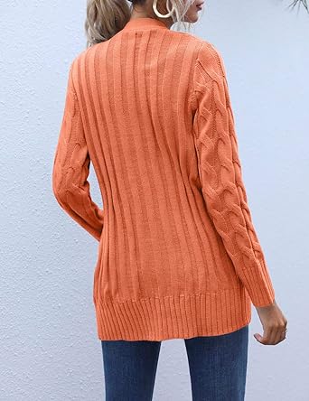 WW | Langärmeliger Pullover Aus Zopfstrick