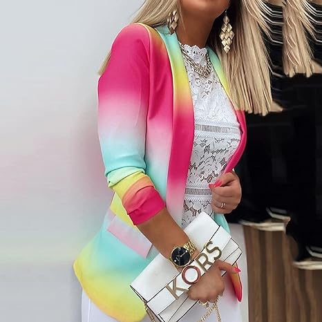 WW | Langärmelige Tie-Dye-Blazer