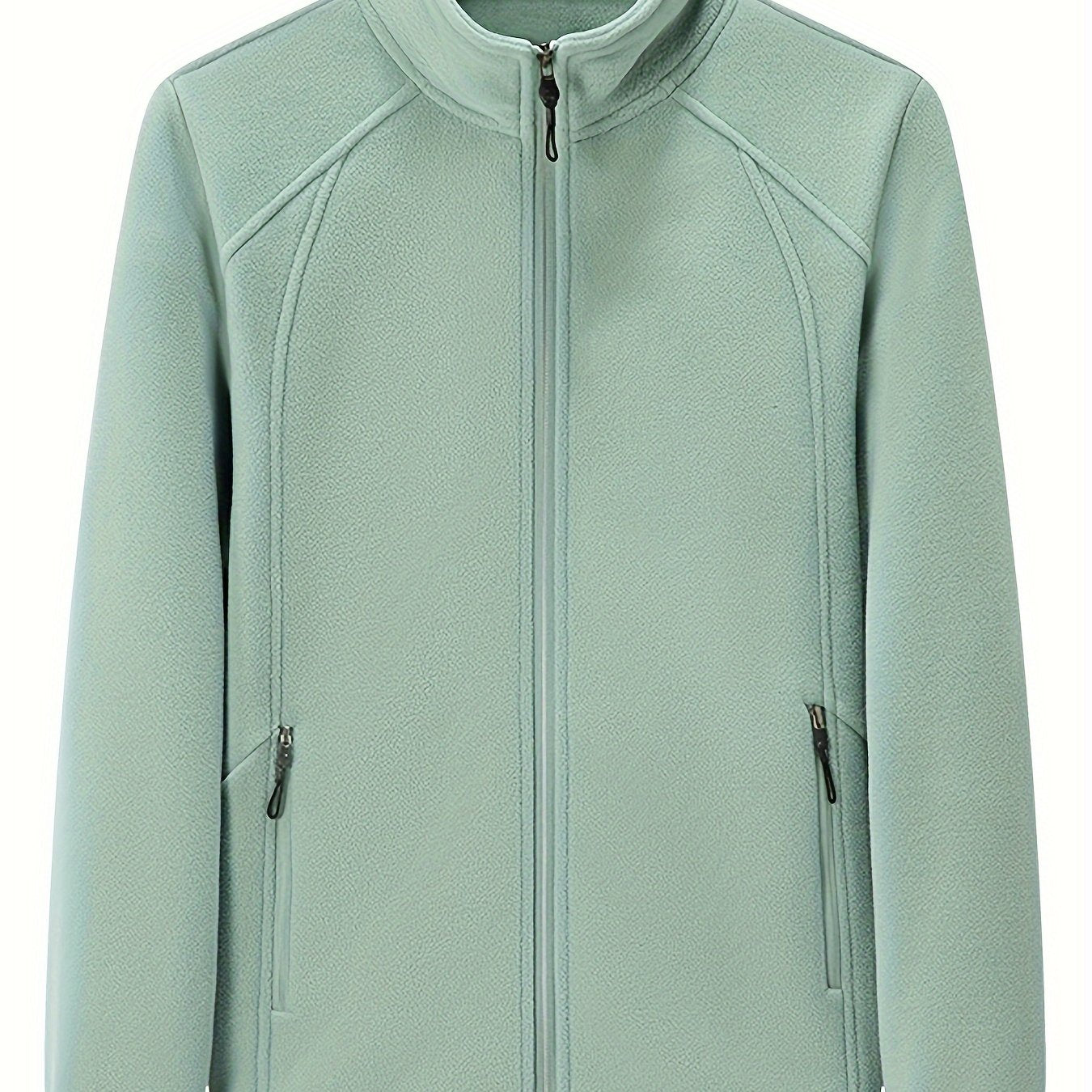 WW | Plüsch Damen Outdoorjacke mit Hohem Kragen und Langen Ärmeln