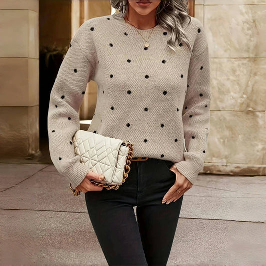 WW | Gepunkteter Strickpullover
