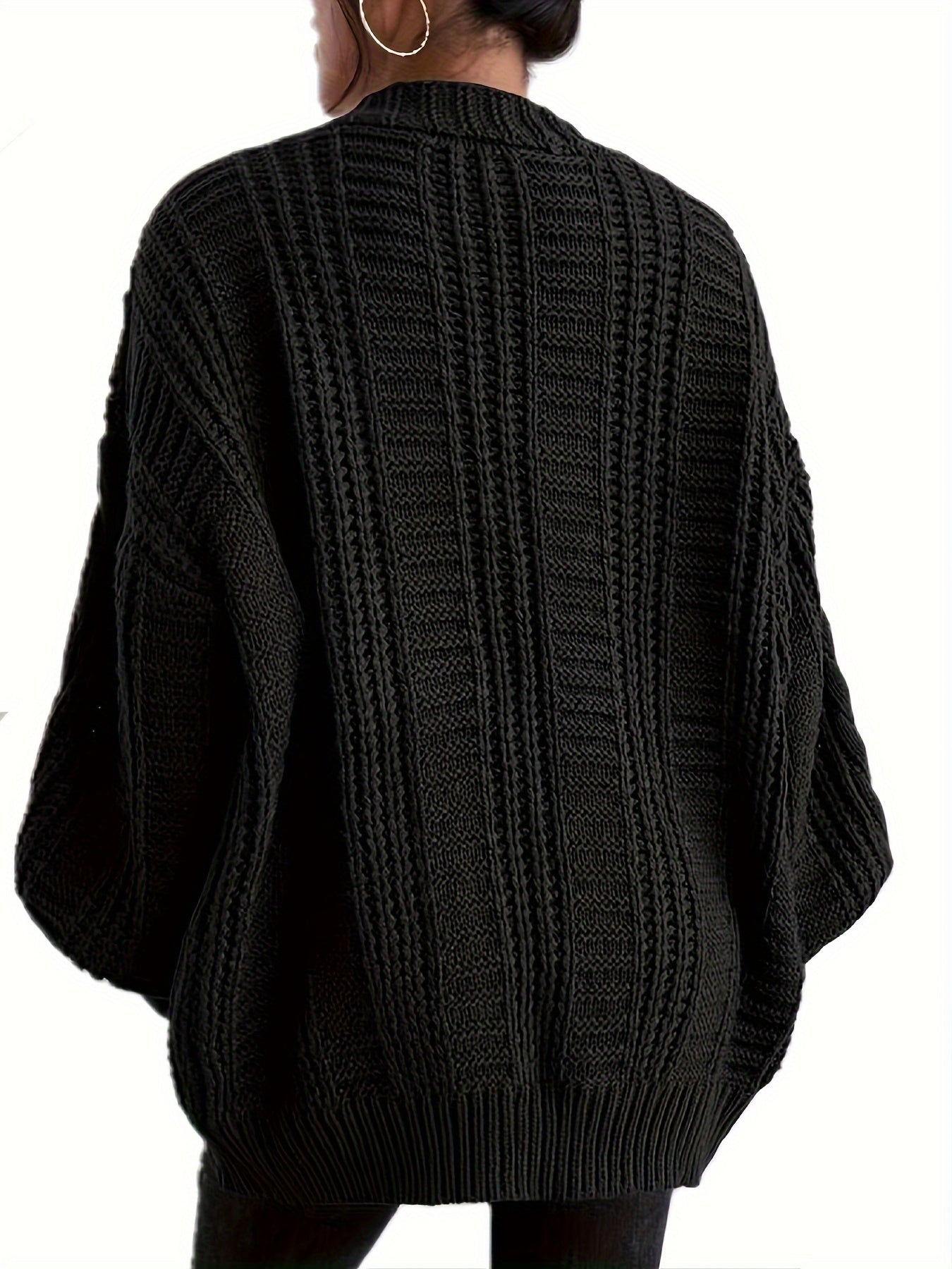 WW | Stylish Warm Cable Knit Wool Cardigan for Women - Perfect for Casual Days