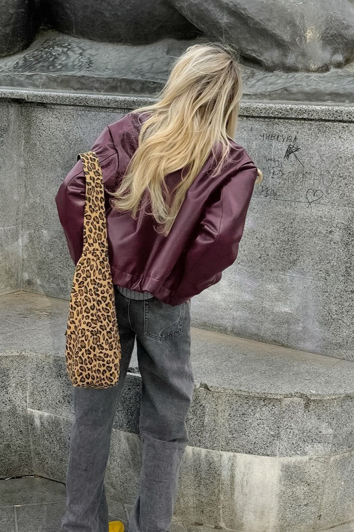 WW | Burgundy Leather Jacket