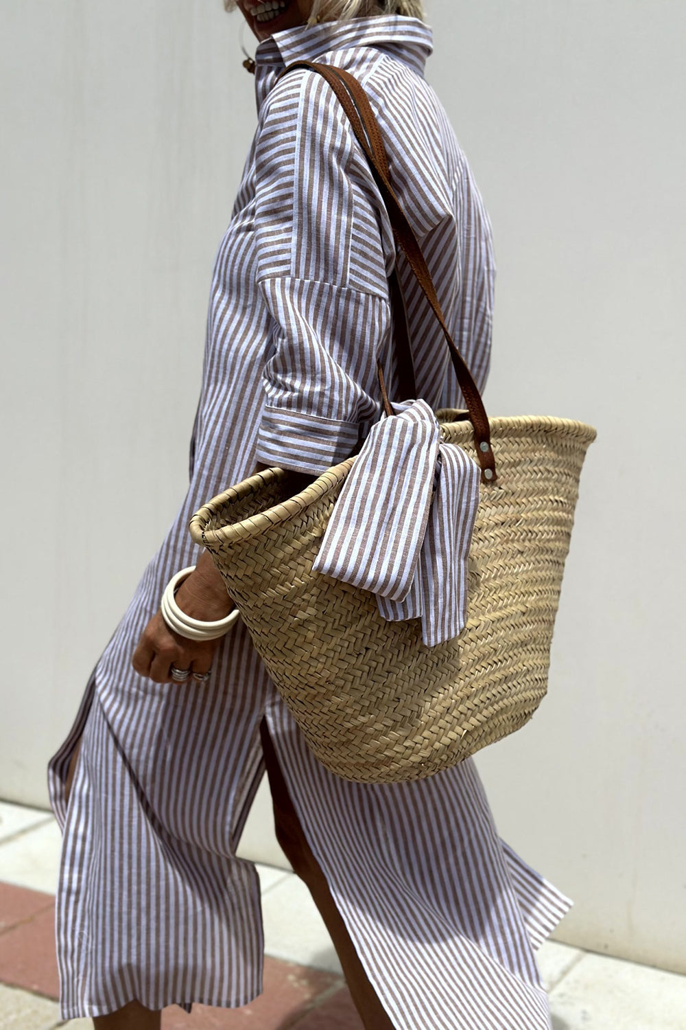 VanDeZaar® | Elegant striped shirt dress