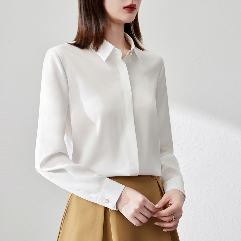 WW | Elegant satin top for women with versatile style