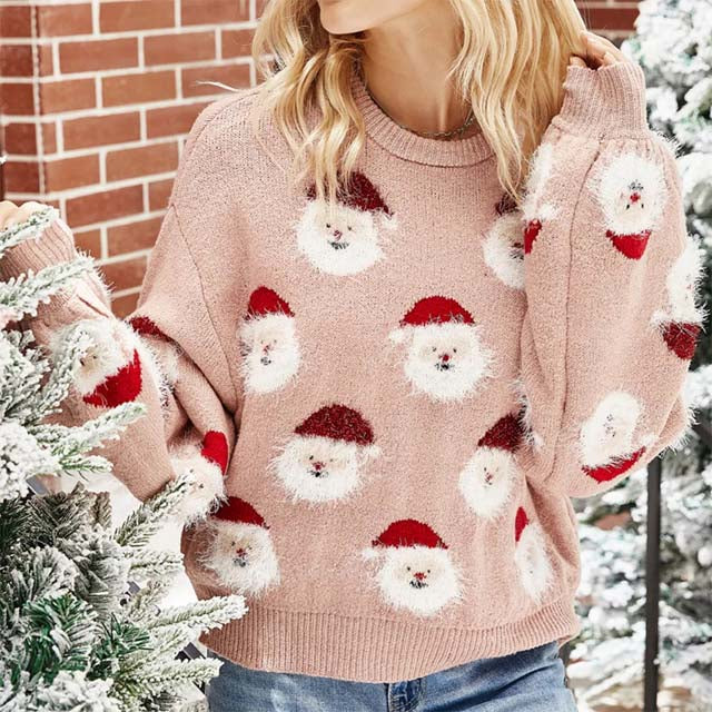 WW | Modischer Weihnachtsstrickpullover für Damen