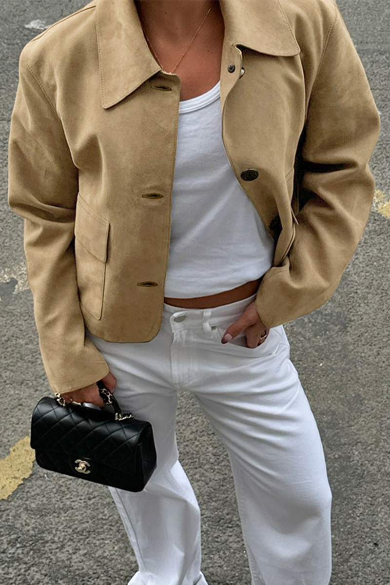 WW | Casual jacket with button-through shirt collar