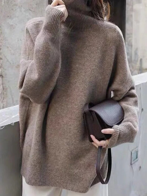 WW | Casual Knitted Cardigan Turtleneck for Women