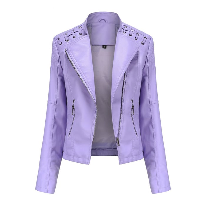 WW | Washed lambskin leather jacket