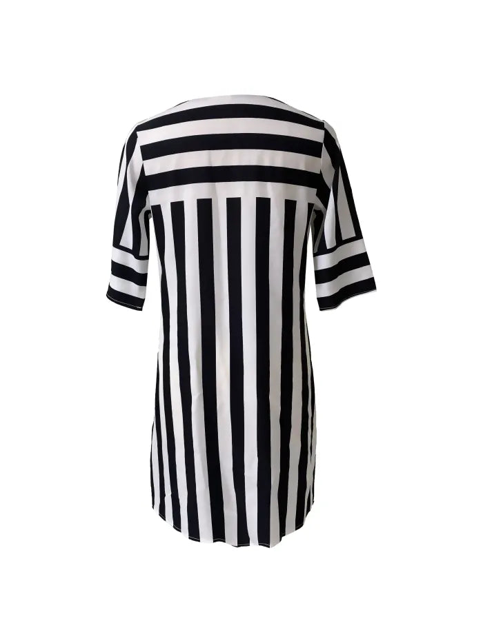 Faith - Casual Striped V-Neck Dress