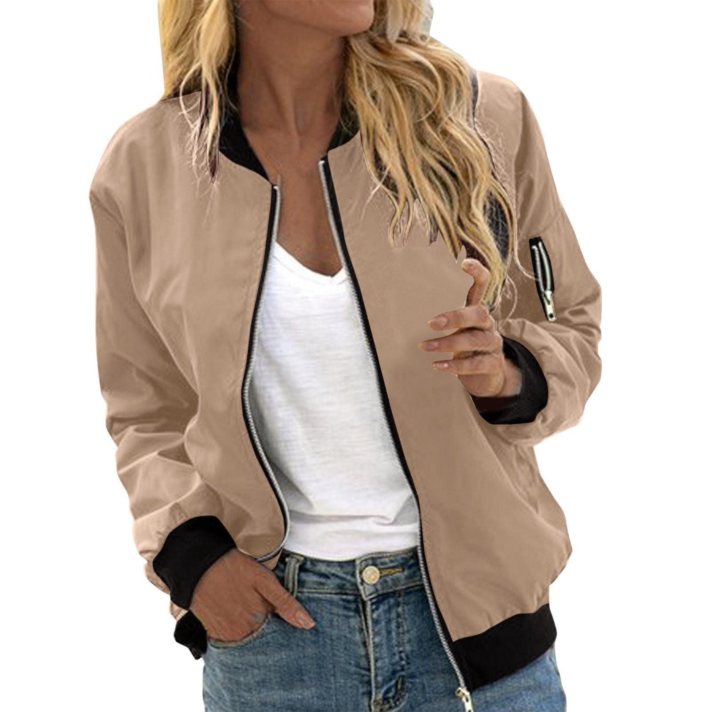 WW | Lässige klassische Bomberjacke mit Taschen