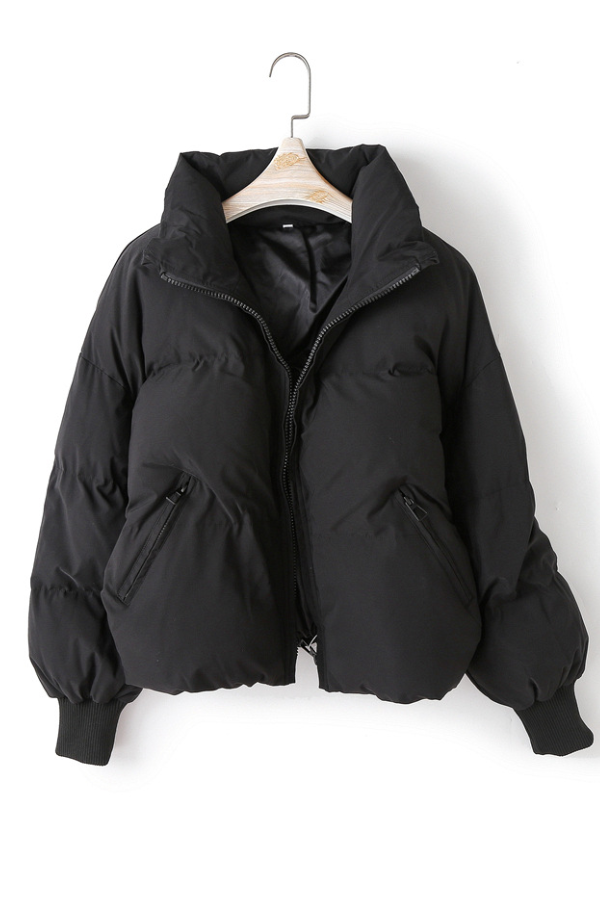 WW | and versatile slim-fit loose short cotton jacket