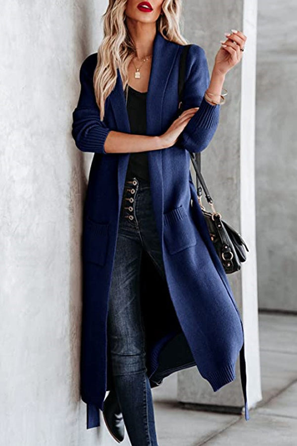 WW | Krawatten Revers Karten Strickjacke