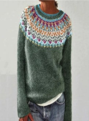 WW | Chic Patterned Knit Sweater