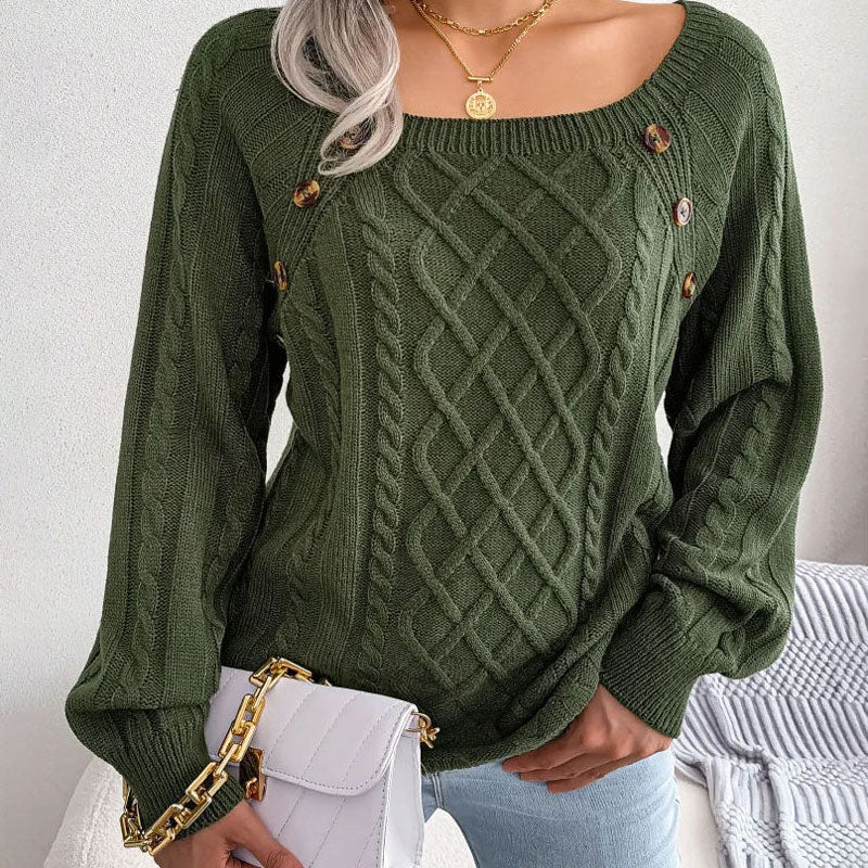 WW | Pullover Aus Gedrehtem Strick mit Modernem Design