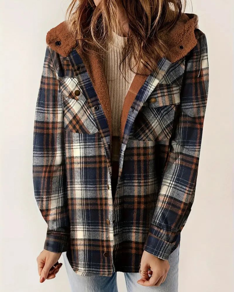 WW | Checked hooded jacket