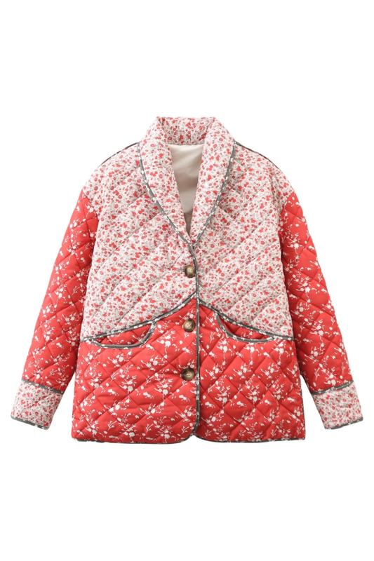 WW | Kontrastierende Farbstiche Baumwolljacke