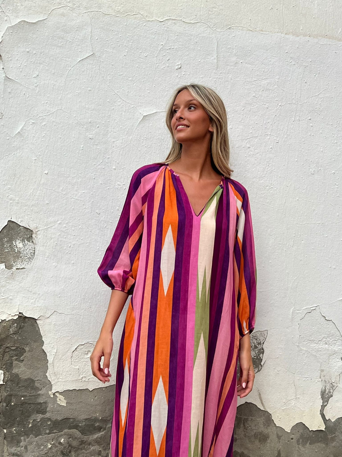 LUNARA™ | Pink Mykonos Dress