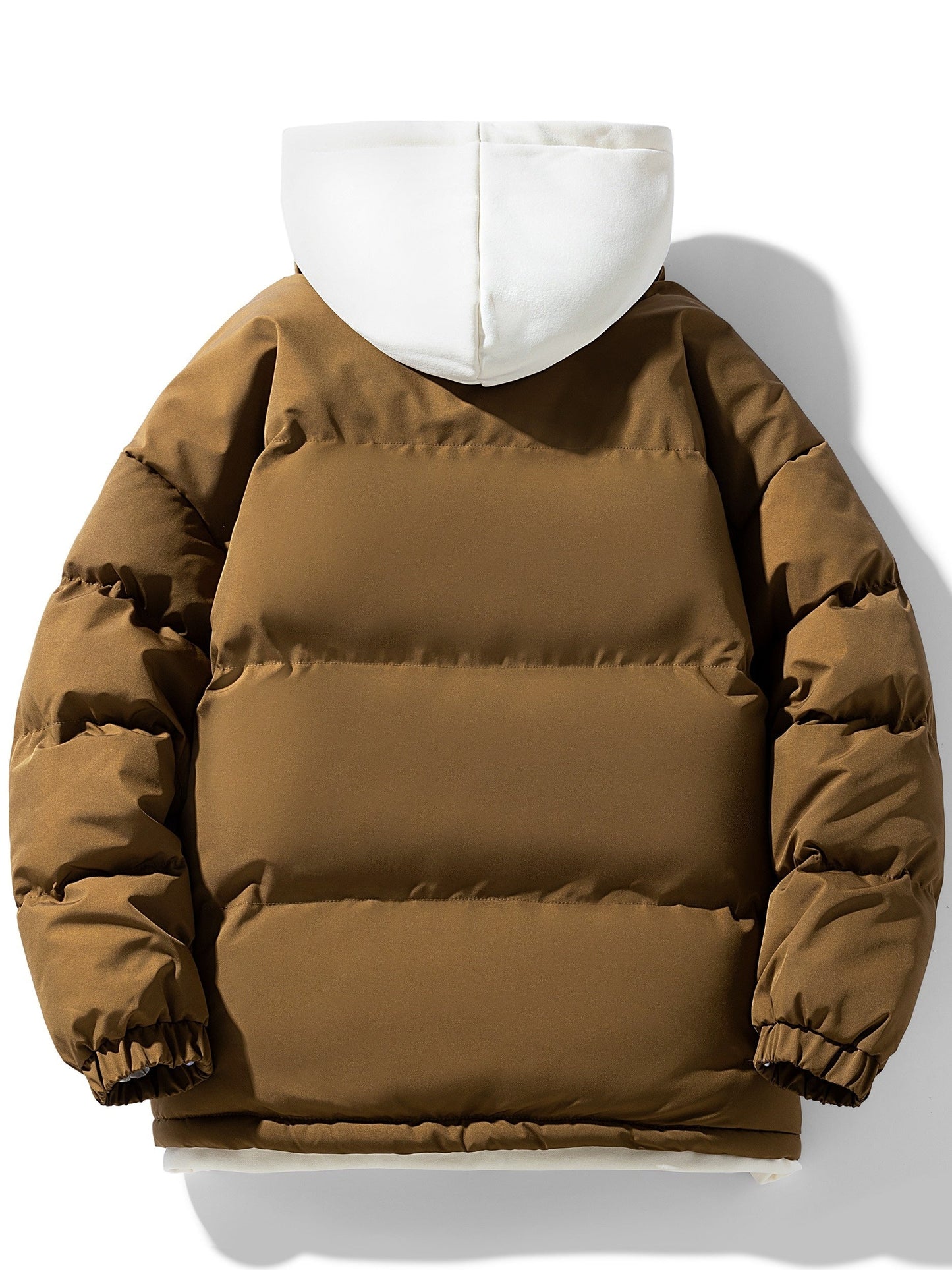 WW | Fake Two-Piece Hooded Winter Jacket for Men - Perfect for Outdoor Activities