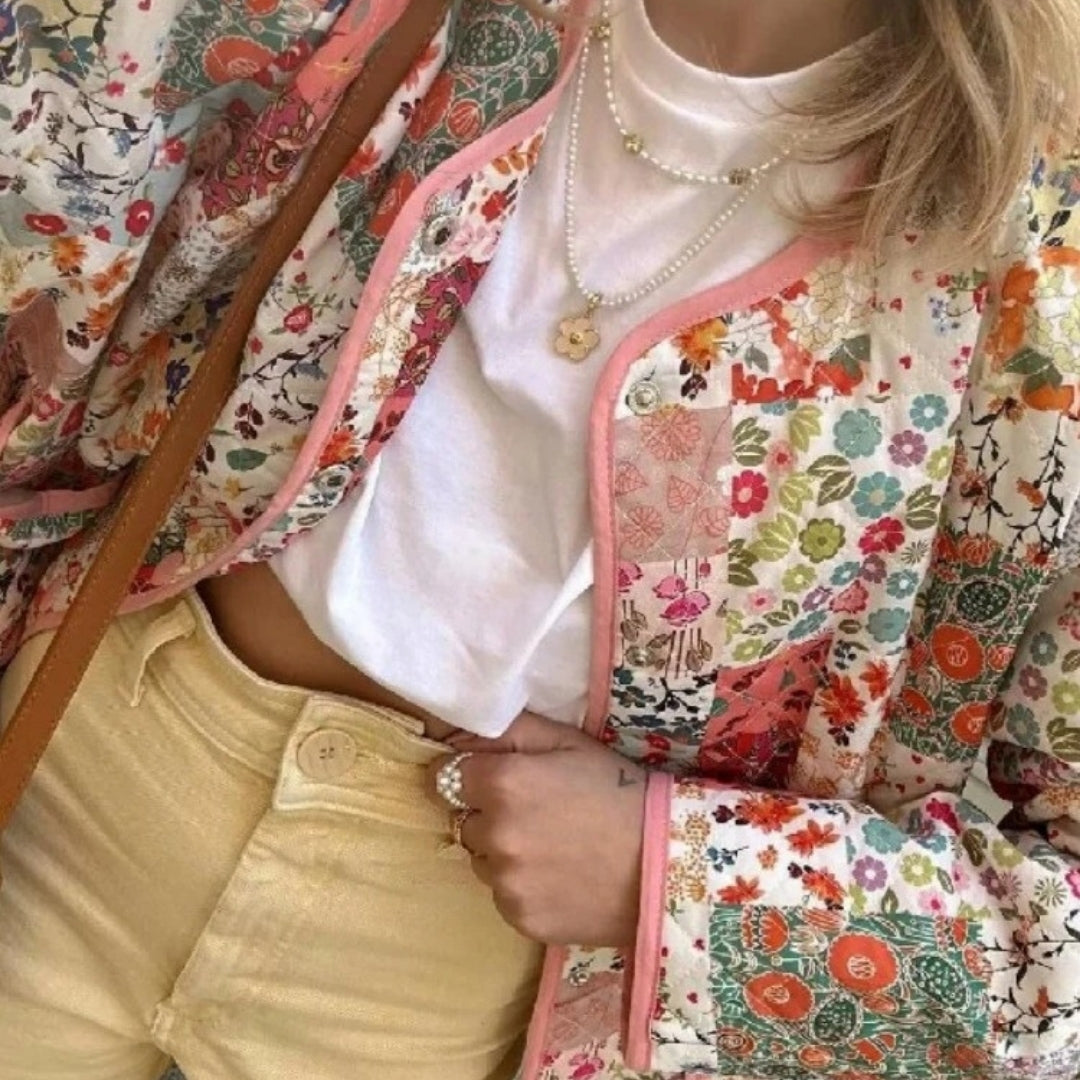 WW | Women's Lightweight Summer Quilted Jacket – Printed Boho Style