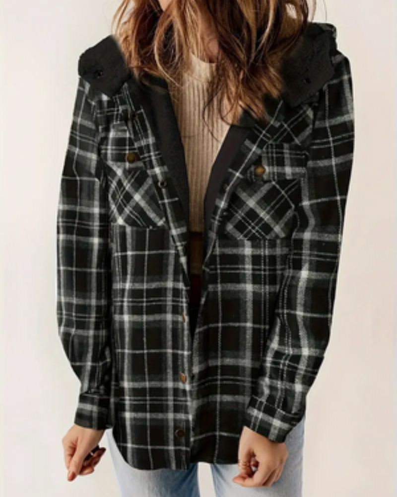 WW | Checked hooded jacket