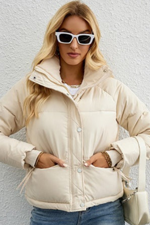 WW | Stand Collar Loose Puffer Jacket