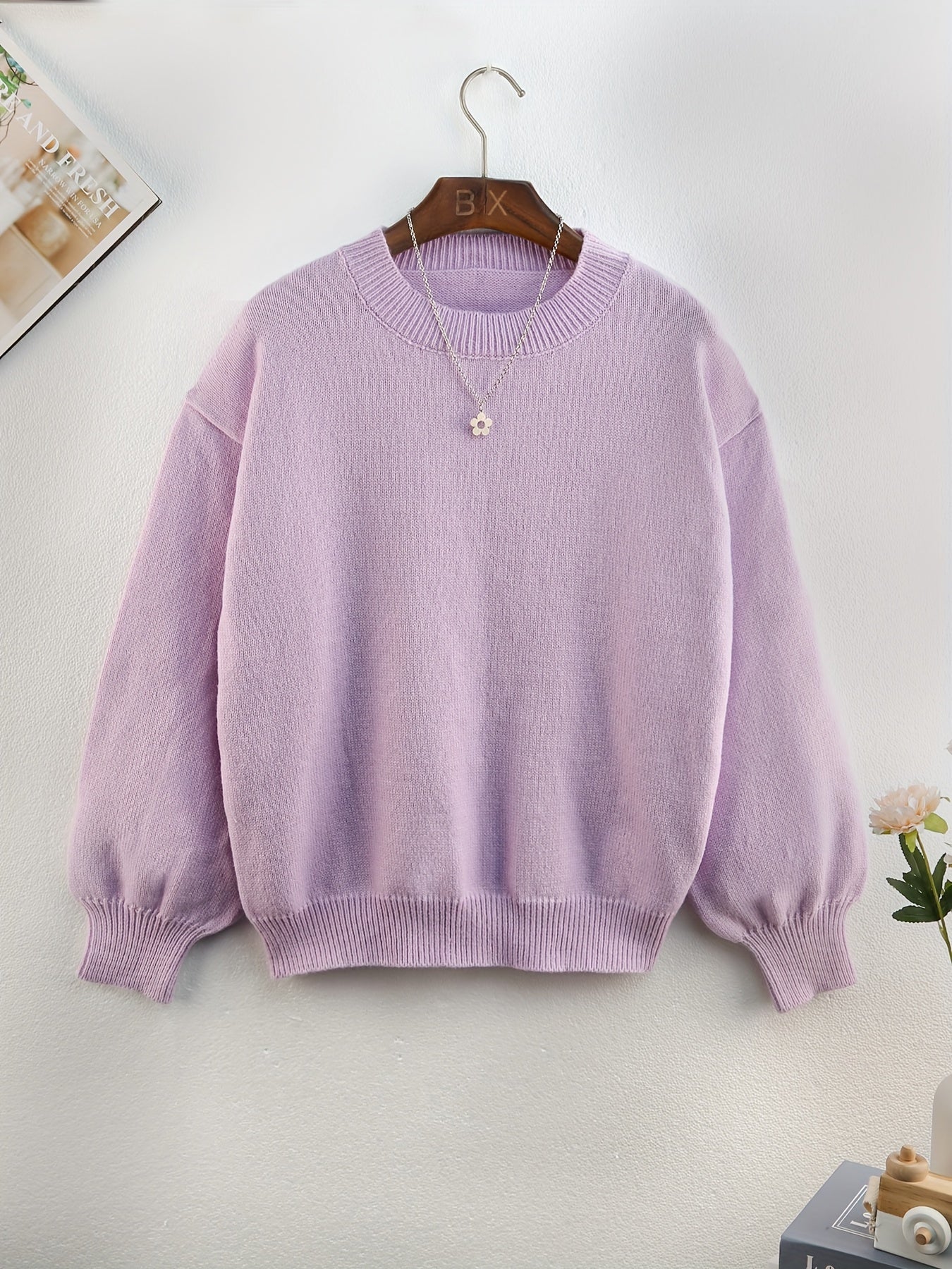 WW | Oversize Strickpullover mit Rundhalsausschnitt – Weich & stylisch für kalte Tage
