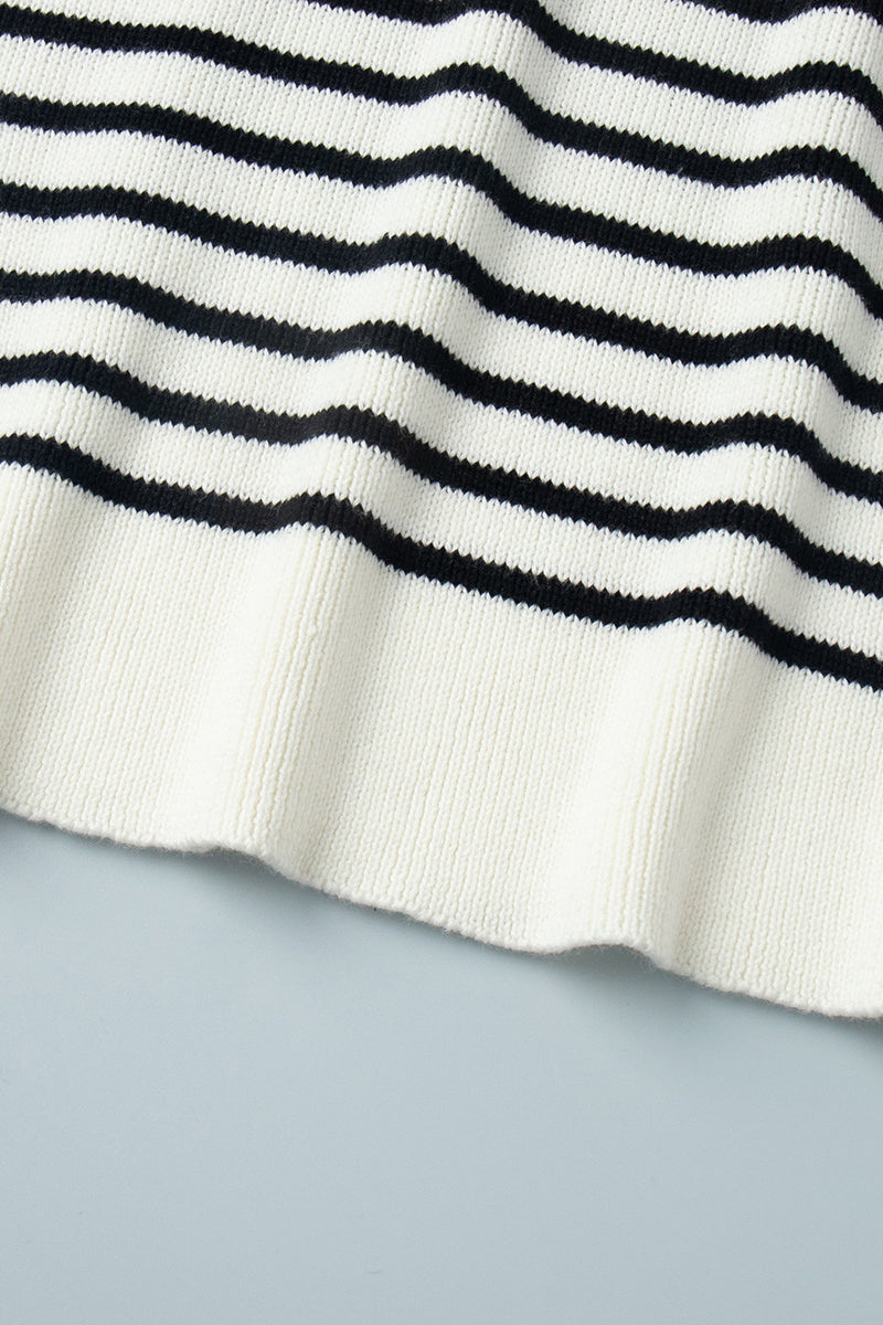 WW | Cozy striped knitted turtleneck sweater