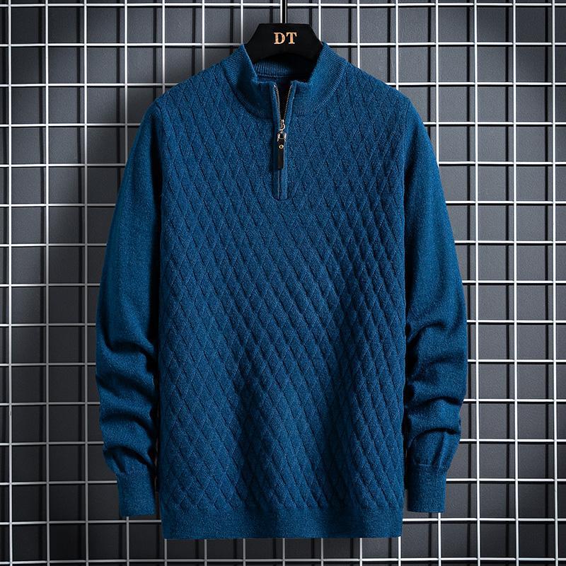 WW | Stilischer Herren-Reißverschluss-Pullover