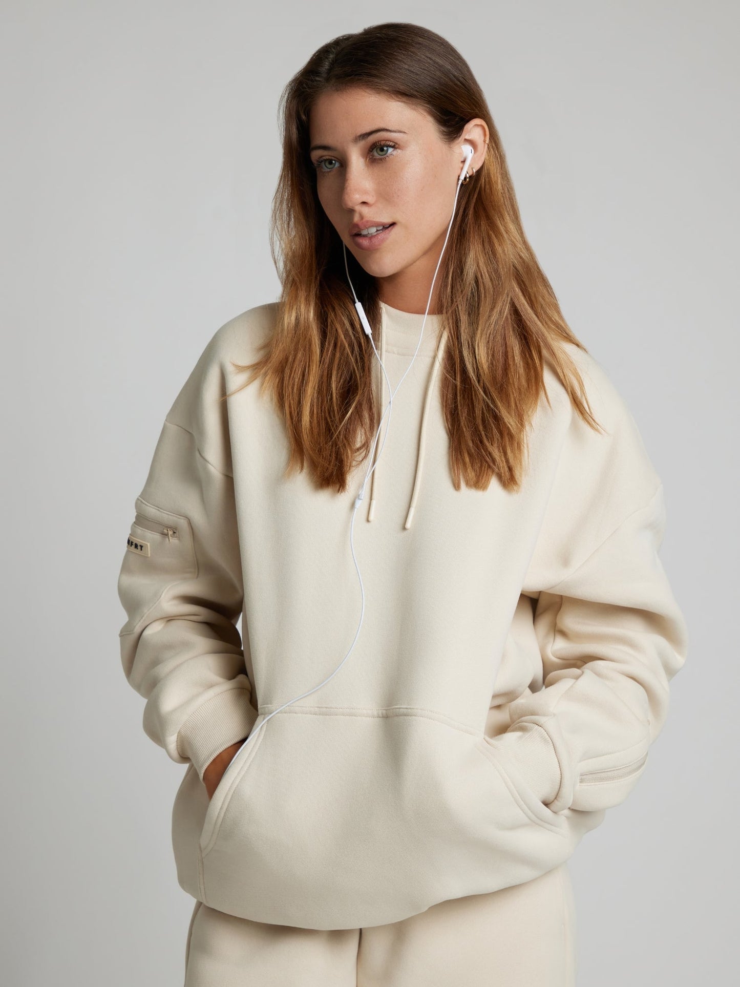 WW | Cozy travel hoodie with airplane mode graphic