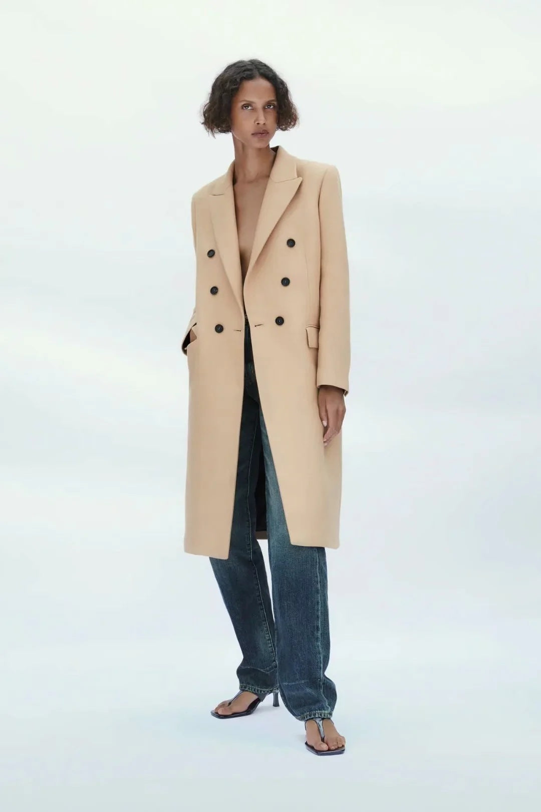 WW | Double-Breasted Jacket with Hood