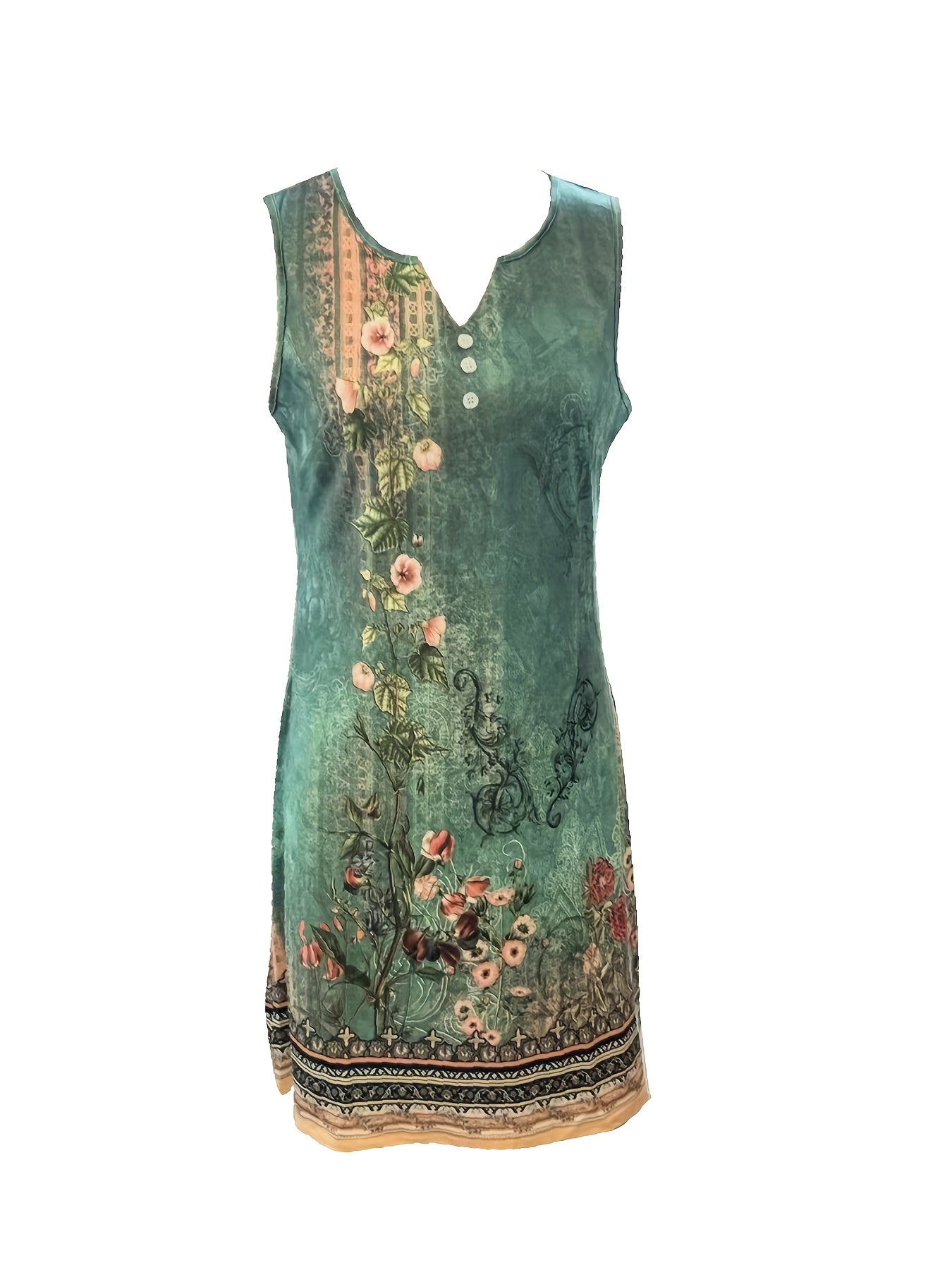 Floral V-neck dress