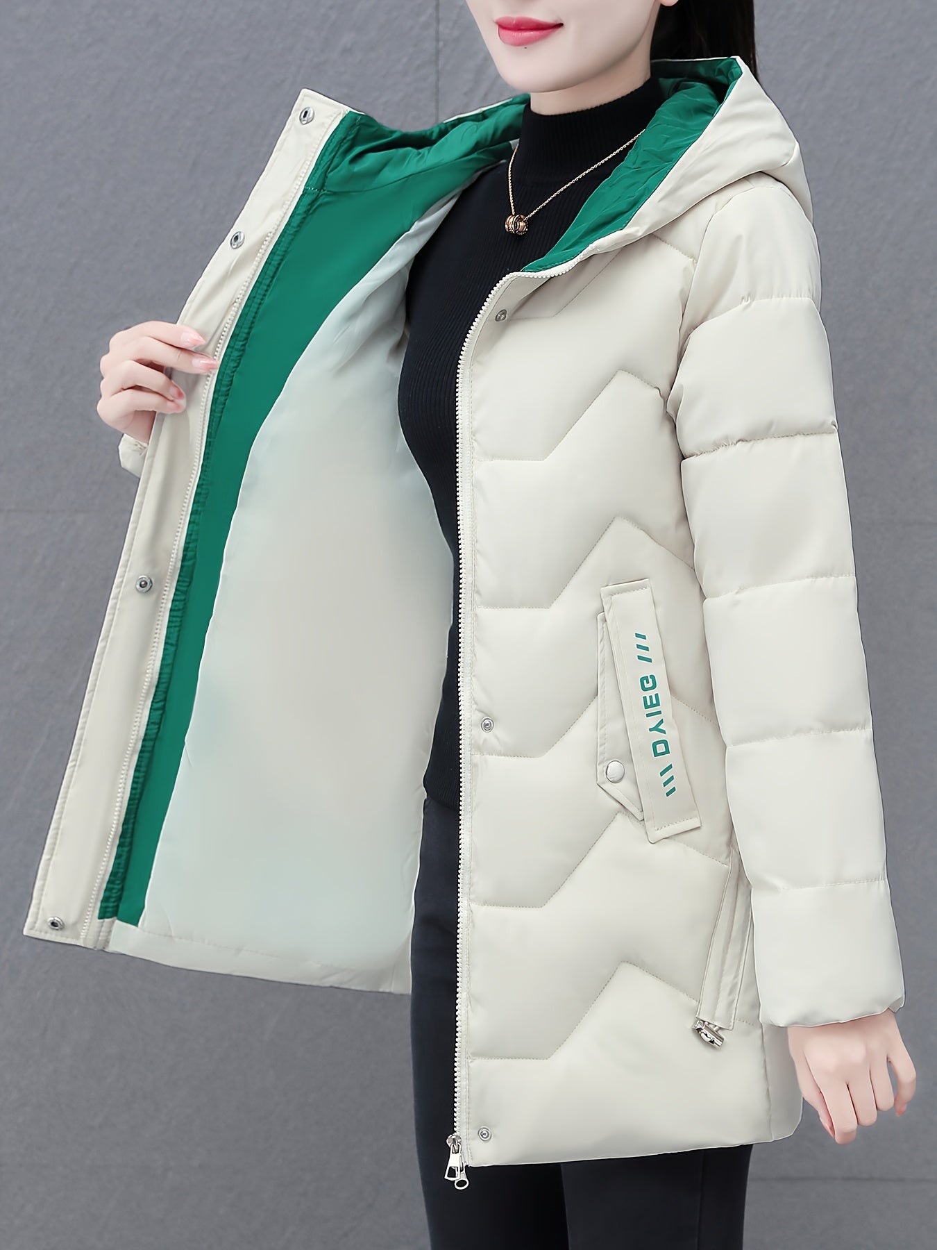 WW | Warm Long Puffer Winter Jacket with Hood for Women - Ideal for Winter