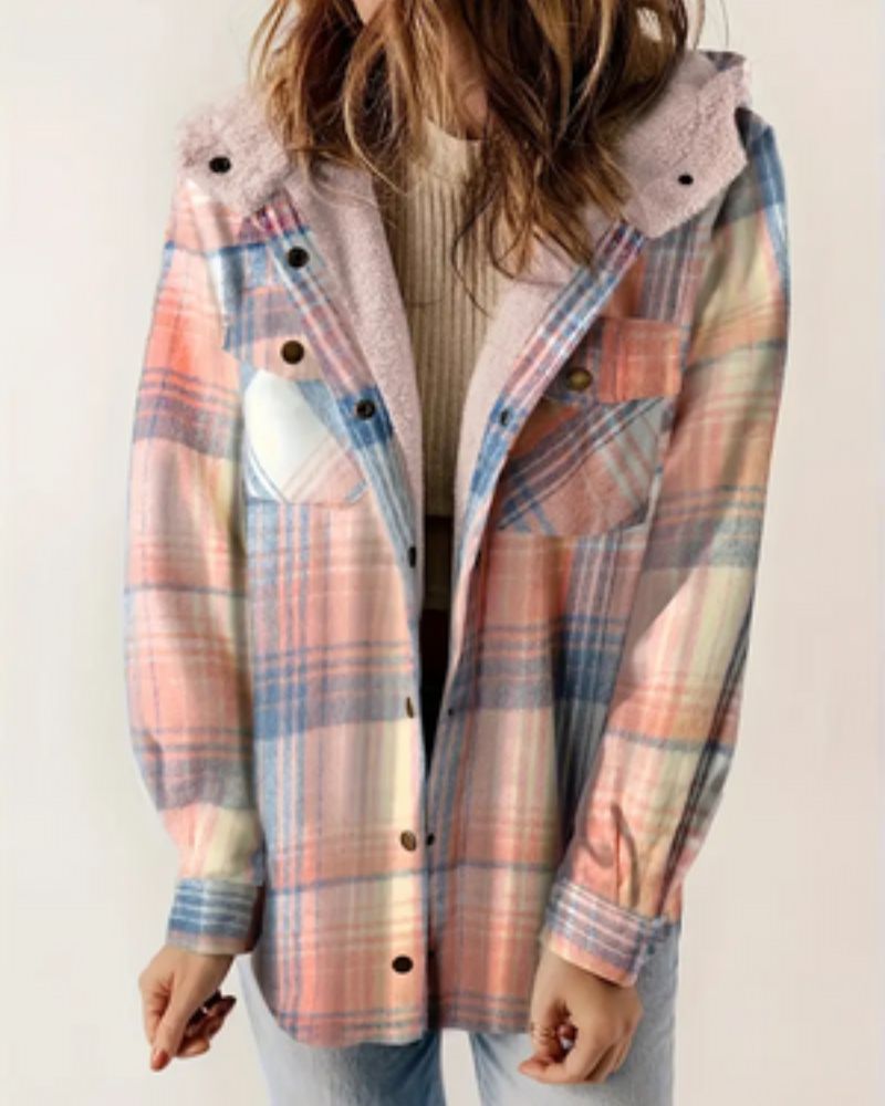 WW | Checked hooded jacket