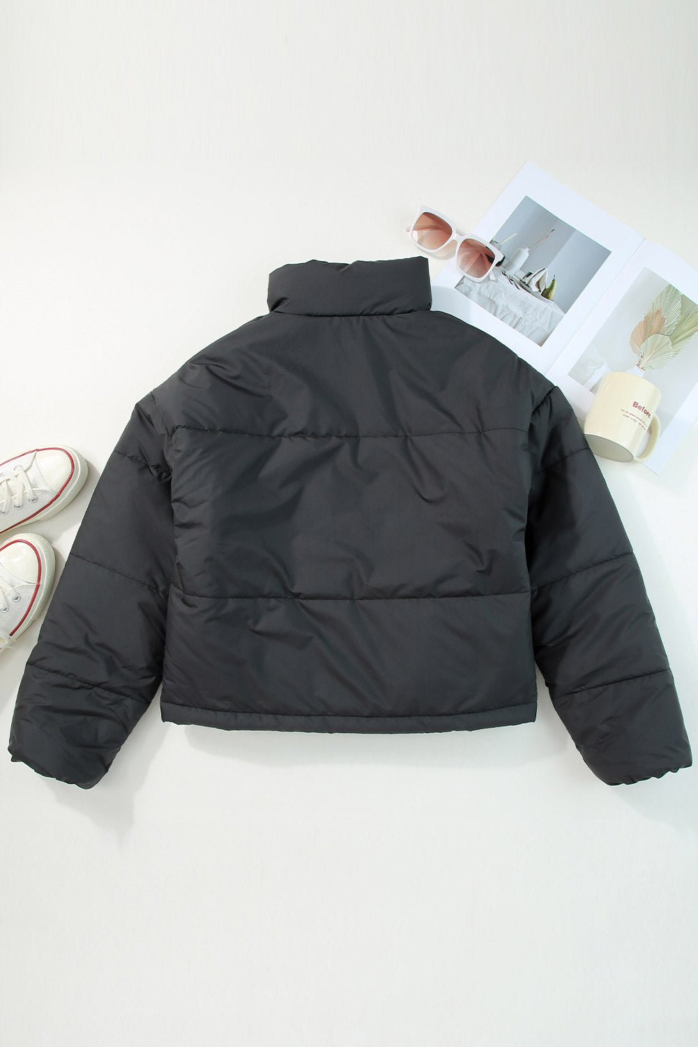 WW | Puffer Jacket - Lightweight Warmth - Drawstring Hem - Casual Winter Style
