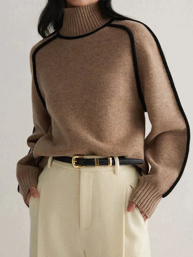 WW | Brown Turtleneck Sweater