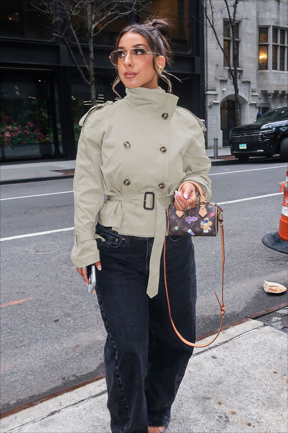WW | Collar-Belt Short Jacket