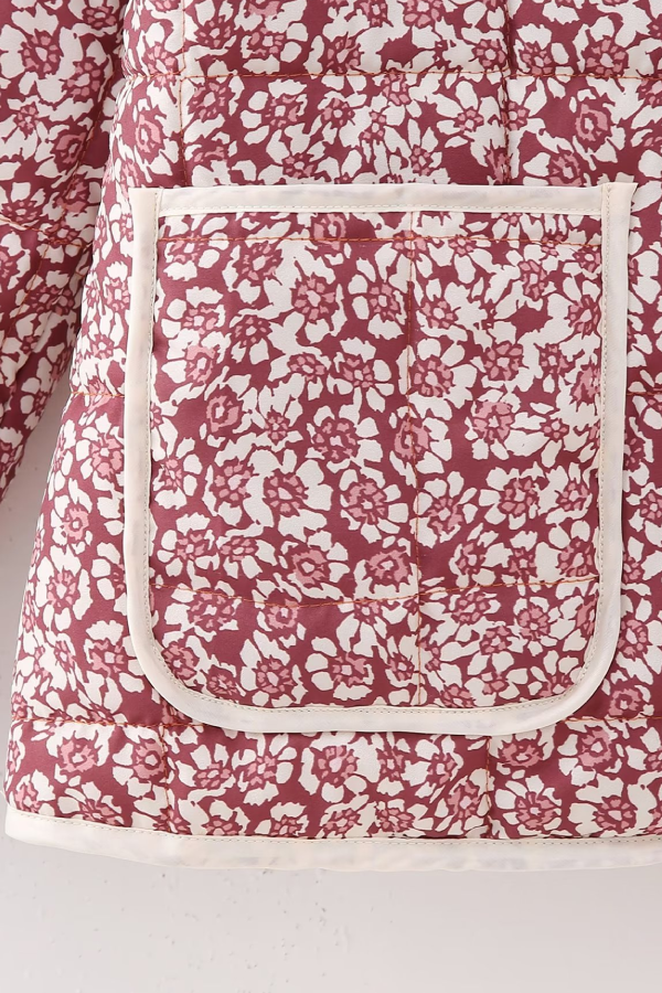 WW | Print Dünne Tasche Cardigan Jacke
