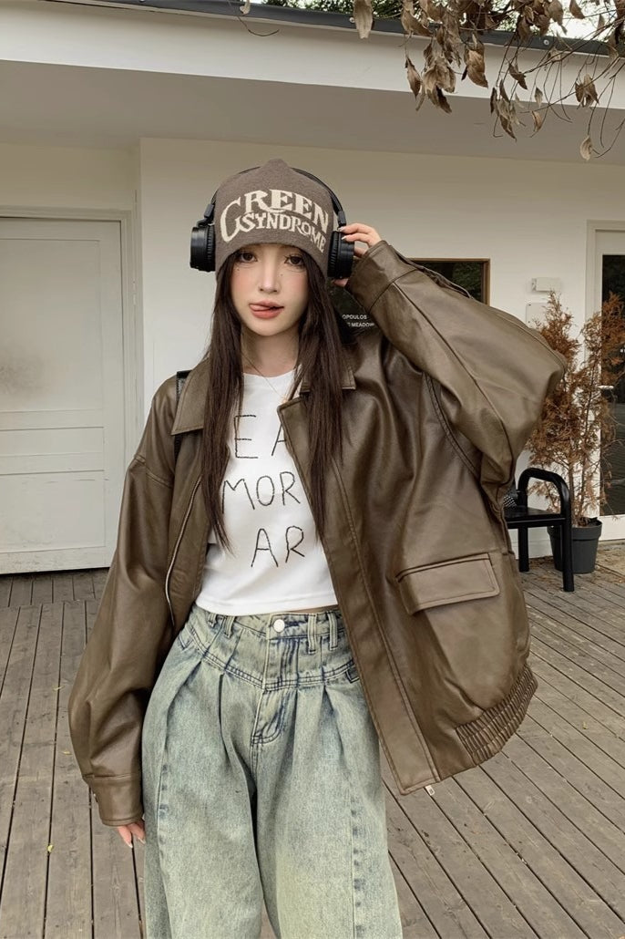 WW | Länge Oversized Motorradjacke