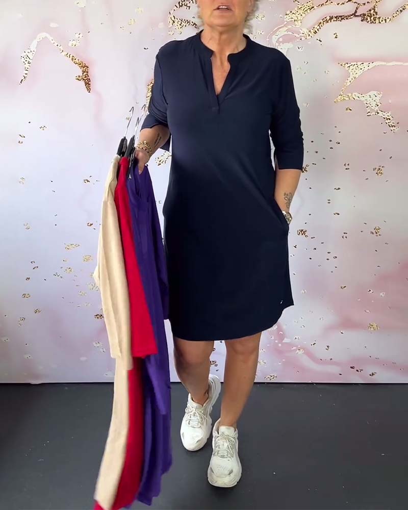 Hanne | Elegant V-Neck Dress