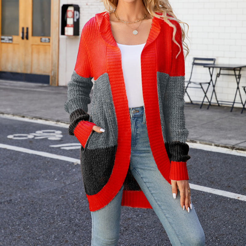 WW | Farbblock Strickjacke