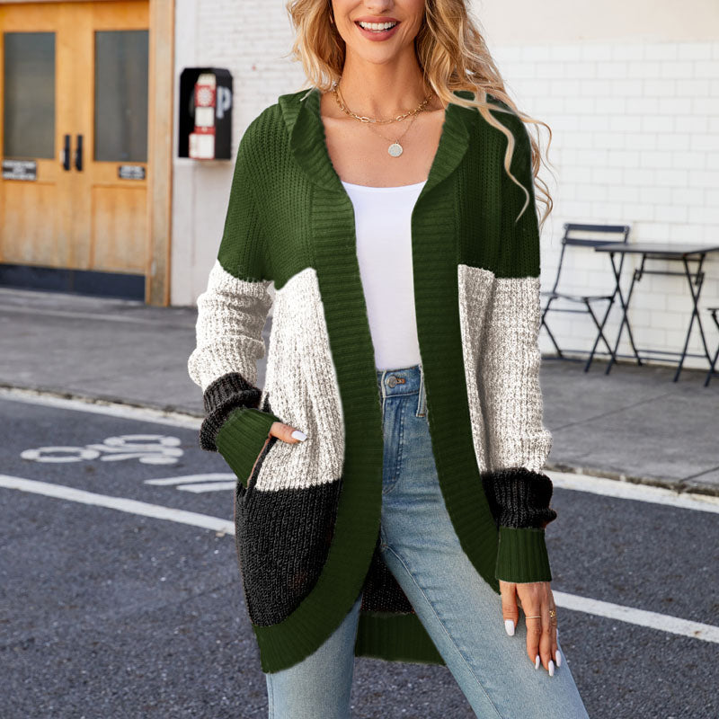 WW | Farbblock Strickjacke