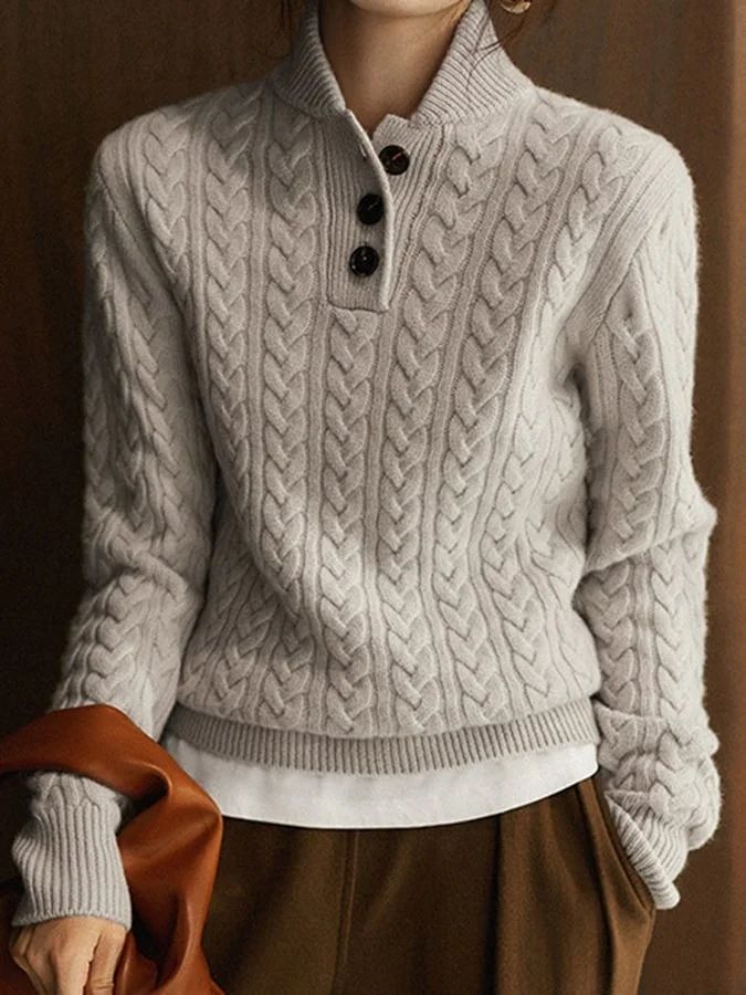 WW | Cable-knit Winter Sweater for Women