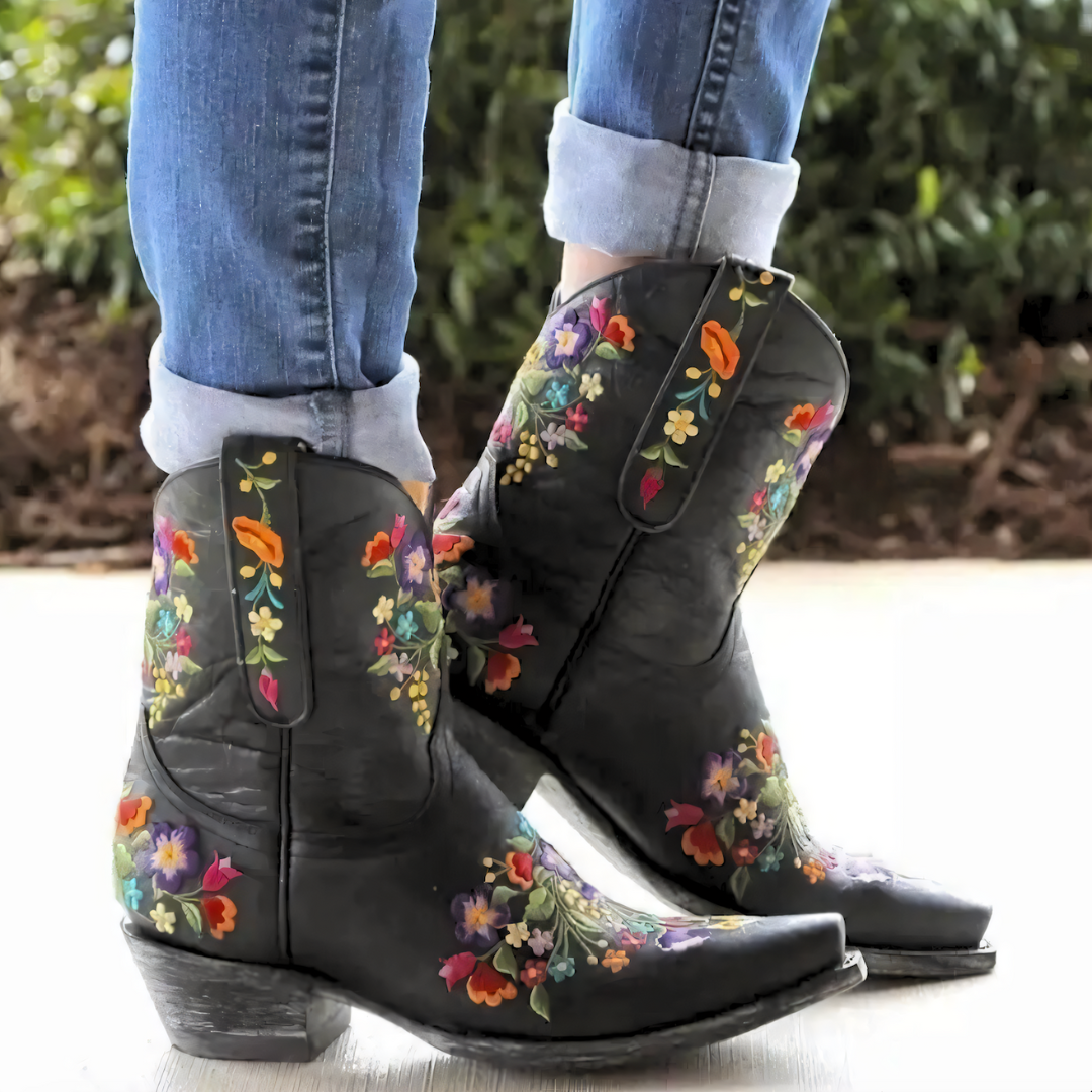 WW | Wetterbeständige Vintage Cowgirl-Stiefel